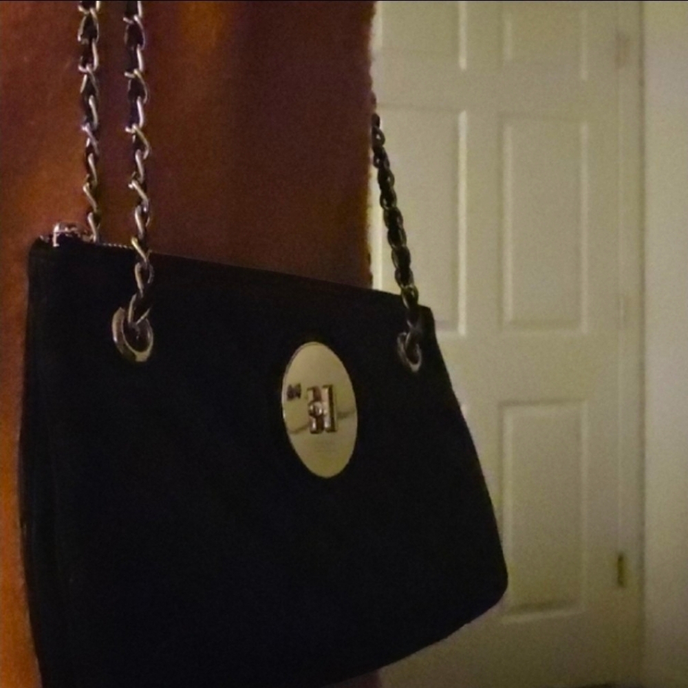 DKNY Black Quilted Leather Convertible Bag EUC - Picture 2 of 12